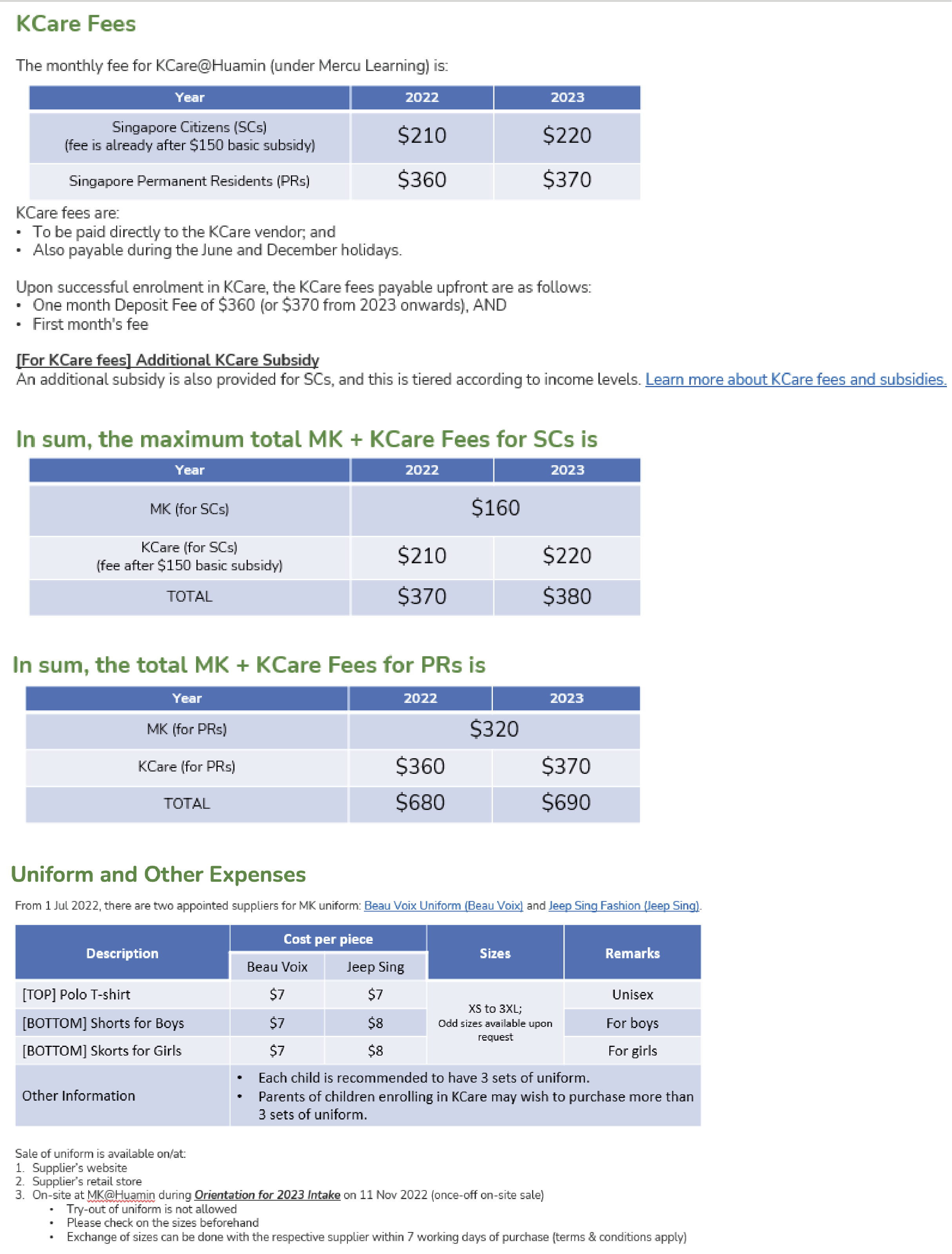 our-fees